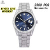 Vixonna Men's Moissanite Diamond Automatic Watch Stainless Steel Miyota 8215