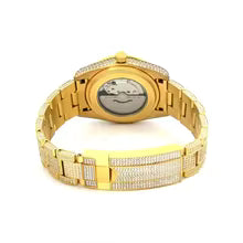 Vixonna Men's Moissanite Diamond DJ Watch Automatic Miyota 8215 VVS