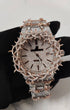 Vixonna Men's Moissanite Diamond Watch Rose Gold Finished Automatic VVS