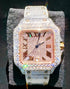 Vixonna Men's Moissanite Diamond Watch VVS1 Iced Out Ceramic