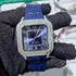 Vixonna Men's Moissanite Iced Out Watch Red Ceramic