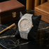 Vixonna Men's Moissanite Mechanical Movement Watch Ceramic Band
