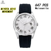 Vixonna Men's Moissanite Mechanical Watch Stainless Steel Sapphire 8215