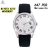 Vixonna Men's Moissanite Mechanical Watch Stainless Steel Sapphire 8215