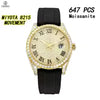 Vixonna Men's Moissanite Mechanical Watch Stainless Steel Sapphire 8215
