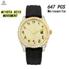 Vixonna Men's Moissanite Mechanical Watch Stainless Steel Sapphire 8215
