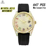Vixonna Men's Moissanite Mechanical Watch Stainless Steel Sapphire 8215