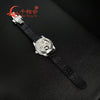 Vixonna Men's Moissanite Mechanical Watch Transparent Movement Coffee