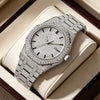 Vixonna Men's Moissanite Mechanical Wristwatch Waterproof Steel