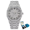 Vixonna Men's Moissanite Mechanical Wristwatch Waterproof Steel
