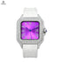 Vixonna Men's Moissanite Square Mechanical Watch Miyota 6T28