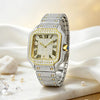 Vixonna Men's Moissanite Watch Mechanical Sapphire Stainless Steel