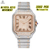 Vixonna Men's Moissanite Watch Mechanical Sapphire Stainless Steel