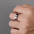 Vixonna Men's Moissanite Wedding Band Ring 925 Silver D Color VVS1