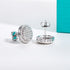 Vixonna Moissanite Stud Earrings 0.9cttw 925 Silver Iced Out