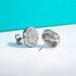 Vixonna Moissanite Stud Earrings 0.9cttw 925 Silver Iced Out