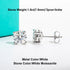 Vixonna Moissanite Stud Earrings 10K Gold Post D Color