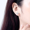 Vixonna Moissanite Stud Earrings 10K Gold Post D Color