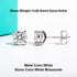 Vixonna Moissanite Stud Earrings 10K Gold Post D Color