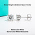 Vixonna Moissanite Stud Earrings 10K Gold Post D Color