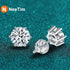 Vixonna Moissanite Stud Earrings 925 Silver D Color VVS1