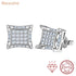 Vixonna Moissanite Stud Earrings 925 Silver D Color VVS1 Cushion