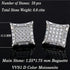 Vixonna Moissanite Stud Earrings 925 Silver D Color VVS1 Cushion