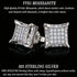 Vixonna Moissanite Stud Earrings 925 Silver D Color VVS1 Cushion