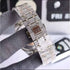 Vixonna Moissanite Studded Hip Hop Bust Down Wristwatch 41mm Quartz