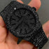 Vixonna Moissanite Studded Hip Hop Bust Down Wristwatch 41mm Quartz