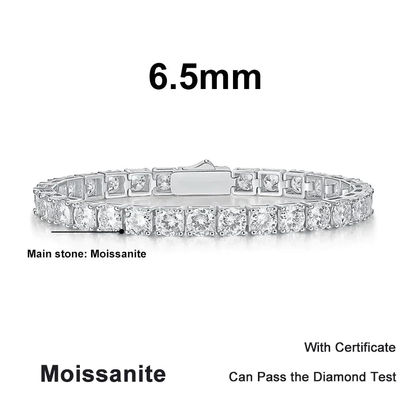 Vixonna Moissanite Tennis Bracelet 925 Silver D Color VVS1