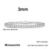 Vixonna Moissanite Tennis Bracelet 925 Silver D Color VVS1