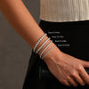 Vixonna Moissanite Tennis Bracelet 925 Silver D Color VVS1