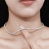 Vixonna Moissanite Tennis Necklace 925 Silver D Color VVS1