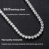 Vixonna Moissanite Tennis Necklace 925 Silver D Color VVS1