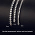 Vixonna Moissanite Tennis Necklace 925 Silver D Color VVS1