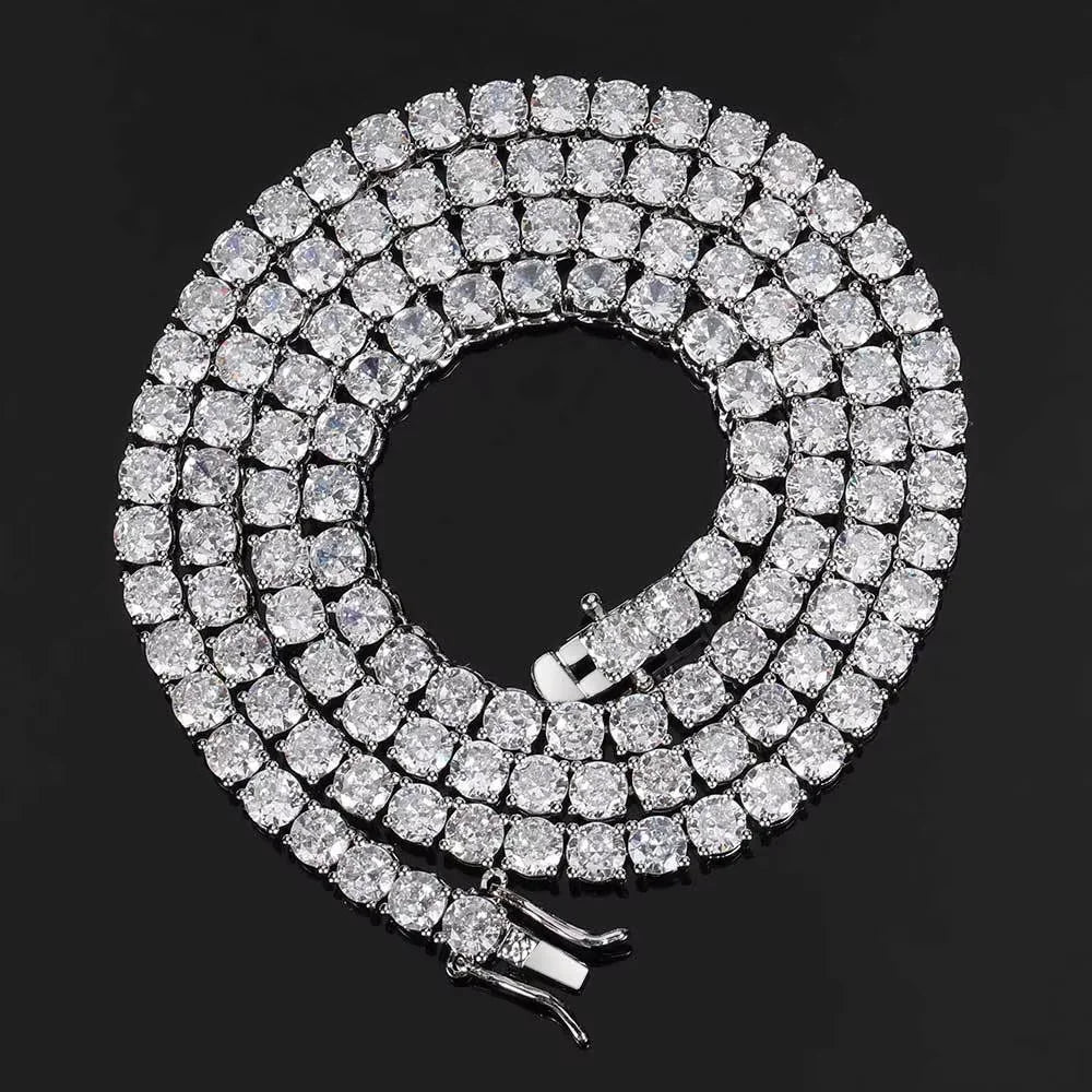 Vixonna Moissanite Tennis Necklace 925 Silver D Color VVS1