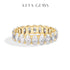 Vixonna Oval Cut Full Moissanite Eternity Ring 925 Silver D Color VVS1
