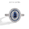 Vixonna Oval Cut Moissanite Engagement Ring 1ct D Color 925 Silver