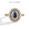 Vixonna Oval Cut Moissanite Engagement Ring 1ct D Color 925 Silver