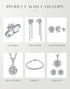 Vixonna Oval Cut Moissanite Engagement Ring 2ct D Color 925 Silver VVS1