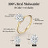 Vixonna Oval Cut Moissanite Engagement Ring 2ct D Color 925 Silver VVS1