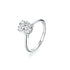 Vixonna Oval Cut Moissanite Engagement Ring 2ct D Color 925 Silver VVS1