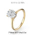 Vixonna Oval Cut Moissanite Engagement Ring 925 Silver D Color VVS1