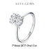 Vixonna Oval Cut Moissanite Engagement Ring 925 Silver D Color VVS1