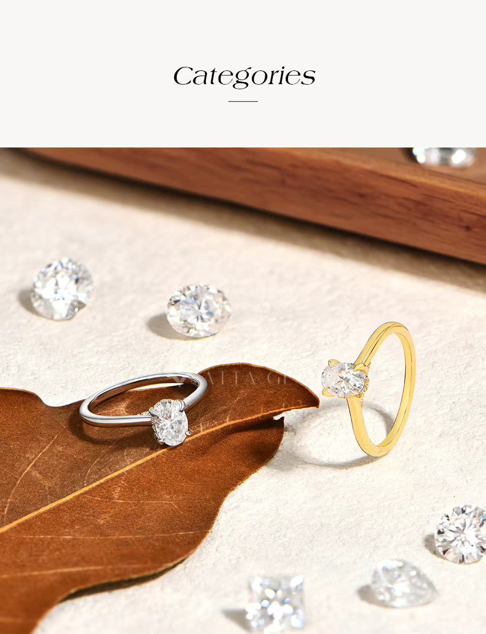 Vixonna Oval Cut Moissanite Engagement Ring 925 Silver D Color VVS1