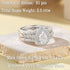 Vixonna Pear Cut Moissanite Bridal Wedding Ring Set 925 Silver D Color VVS1