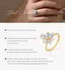 Vixonna Pear Cut Moissanite Engagement Ring 925 Silver D Color VVS1