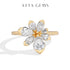 Vixonna Pear Cut Moissanite Engagement Ring 925 Silver D Color VVS1