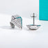 Vixonna Rhombus Moissanite Stud Earrings 0.94cttw 925 Silver